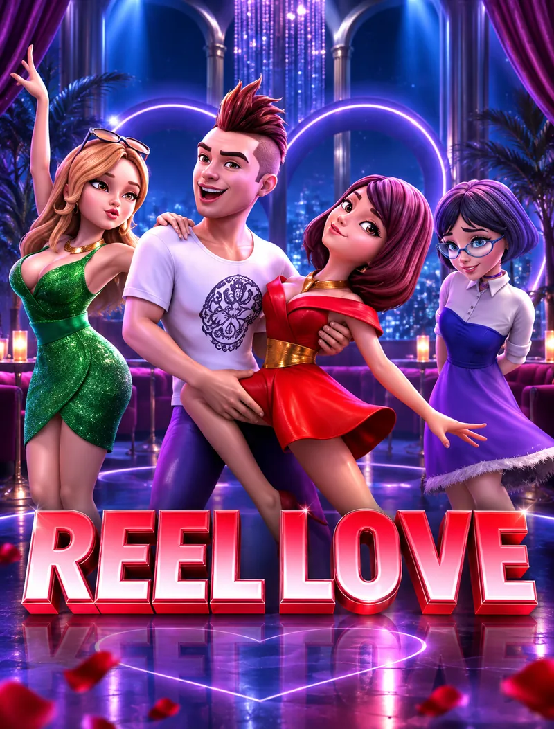 Reel Love ဆလော့ဂိမ်းပြသထားသည့် ပမာဏ ပုံရိပ်